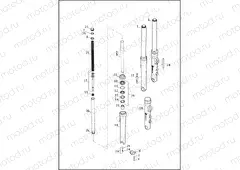 FORK, FRONT - ALL MODELS EXCEPT FLD (2 OF 2)
