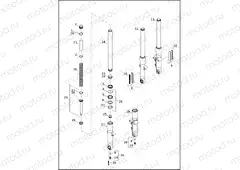 FORK, FRONT - FLFBS, FLHC, FLHCS, FLSL