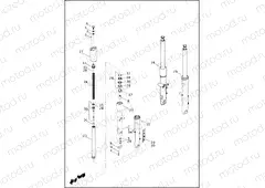 FORK, FRONT - FLS, FLSTC, FLSTF, FLSTFB & FLSTN