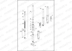 FORK, FRONT - FXBR, FXBRS, FXLR