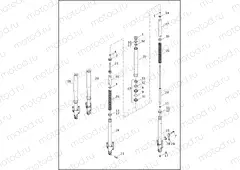FORK, FRONT - XL1200CX