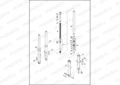 FORK, FRONT - XL1200T