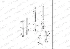 FORK, FRONT - XL1200T