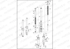 FORK, FRONT - XL1200X, XL1200XS
