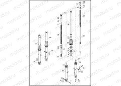 FORK, FRONT - XL883N