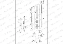 FORK, FRONT - XL883N, XL1200NS