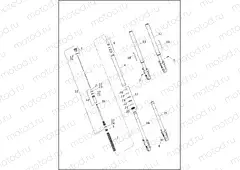 FORK, FRONT - XR1200X