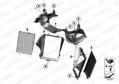 FORK PARTITION WITH AIR DUCT