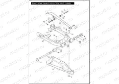 FORK, REAR, DEBRIS DEFLECTOR & BELT GUARD