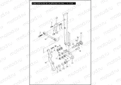 FORK ROCKERS & BRAKE CALIPER MOUNTING - FLSTSB