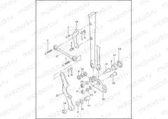 FORK ROCKERS & CALIPER MOUNTING - FLSTS
