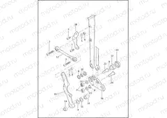 FORK ROCKERS & CALIPER MOUNTING - FLSTS