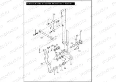 FORK ROCKERS & CALIPER MOUNTING - FLSTSB