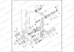 FORK ROCKERS & CALIPER MOUNTING - FXSTS/B