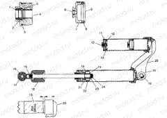 FOX SHOCK | FOX SHOCK, GAS, RESERVOIR Sport 400L W97BA38C and Trail Blazer W97BA25C (4940124012C07A)