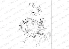 FRAME AND JIFFY STAND - FLHR, FLHT, FLHTK, FLHX, FLTRK, FLTRX (2 OF 2)