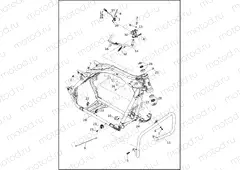 FRAME AND JIFFY STAND - FLHTK, FLHX, FLTRK, FLTRX (1 OF 2)
