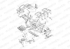 FRAME ASSEMBLY w/ RACKS 250 2X4/W927527 (4922862286003A) | FRAME ASSEMBLY w/ RACKS 250 2X4/W927527 (4922862286003A)