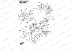 Frame Assembly with Racks-Trail Boss (4910981098004A) | Frame Assembly with Racks-Trail Boss (4910981098004A)