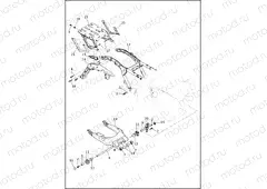 FRAME & FORK, REAR & TOUR-PAK SUPPORT