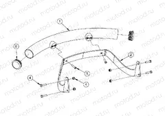 FRAME | FRAME, OPTIONS, BUMPER, CHROME, FRONT - e2/e4/e6/eS/eL/eLXD (49GEMOPTIONS11BUMPER)