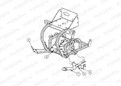 FRAME | FRAME, OPTIONS, BUMPER, MOUNT, FRONT, RUGGED - e2/e4/e6/eS/eL/eLXD (49GEMOPTIONS11BUMPERMT)