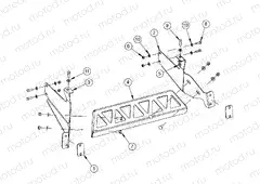 FRAME | FRAME, OPTIONS, BUMPER, MOUNT, REAR - e2/e4 (49GEMOPTIONS11BUMPERMTRR)