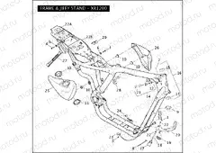 FRAME & JIFFY STAND - XR1200