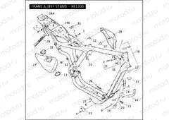 FRAME & JIFFY STAND - XR1200