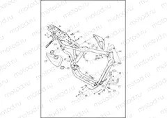 FRAME & JIFFY STAND - XR1200X