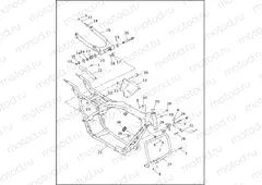 FRAME, REAR FORK & JIFFY STAND (1 OF 2)