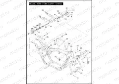 FRAME, REAR FORK & JIFFY STAND (1 OF 2)