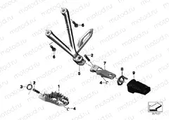 FRONT AND REAR FOOTPEG