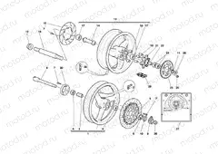 FRONT AND REAR WHEELS