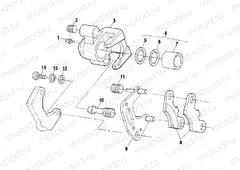 FRONT BRAKE - A00CH50AA (4954805480B010) | FRONT BRAKE - A00CH50AA (4954805480B010)