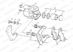 FRONT BRAKE ASSEMBLY 2x4 400L W947540 (4926752675B003) | FRONT BRAKE ASSEMBLY 2x4 400L W947540 (4926752675B003)