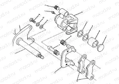 FRONT BRAKE ASSEMBLY 350 2X4 / W927539 (4922882288018A) | FRONT BRAKE ASSEMBLY 350 2X4 / W927539 (4922882288018A)