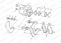 FRONT BRAKE ASSEMBLY Sport 400L W948540 (4927232723B003) | FRONT BRAKE ASSEMBLY Sport 400L W948540 (4927232723B003)