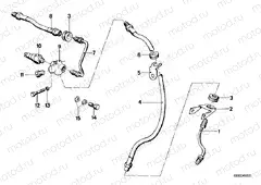 Front brake-brake pipe