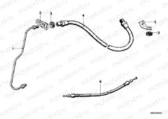 Front brake-brake pipe