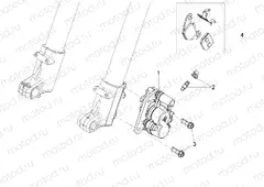 Front brake caliper