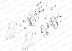 Front brake caliper