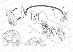 Front brake caliper