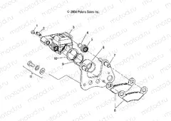 FRONT BRAKE CALIPER - A05JD32AA (4995169516C06) | FRONT BRAKE CALIPER - A05JD32AA (4995169516C06)
