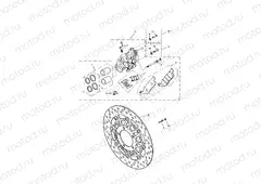Front Brake Caliper & Disc
