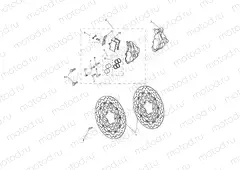 Front Brake Caliper & Disc