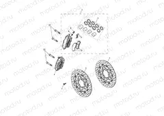 Front Brake Caliper & Disc