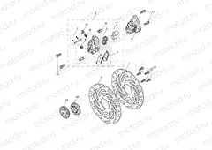 Front Brake Caliper & Disc
