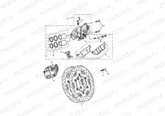 Front Brake Caliper & Discs