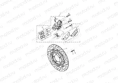 Front Brake Caliper & Discs